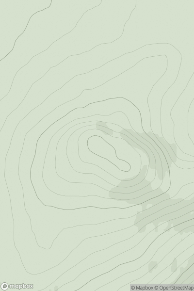 Thumbnail image for Meall Mor [Pitlochry to Braemar & Blairgowrie] [NN924664] showing contour plot for surrounding peak